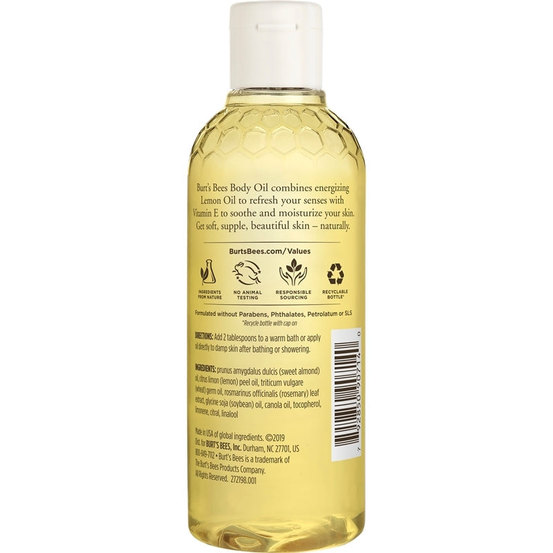 Burt's Bees Body Oil - Lemon & Vitamin E