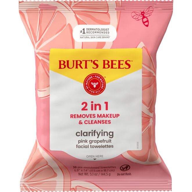 Facial Cleansing Towelettes with Pink Grapefruit